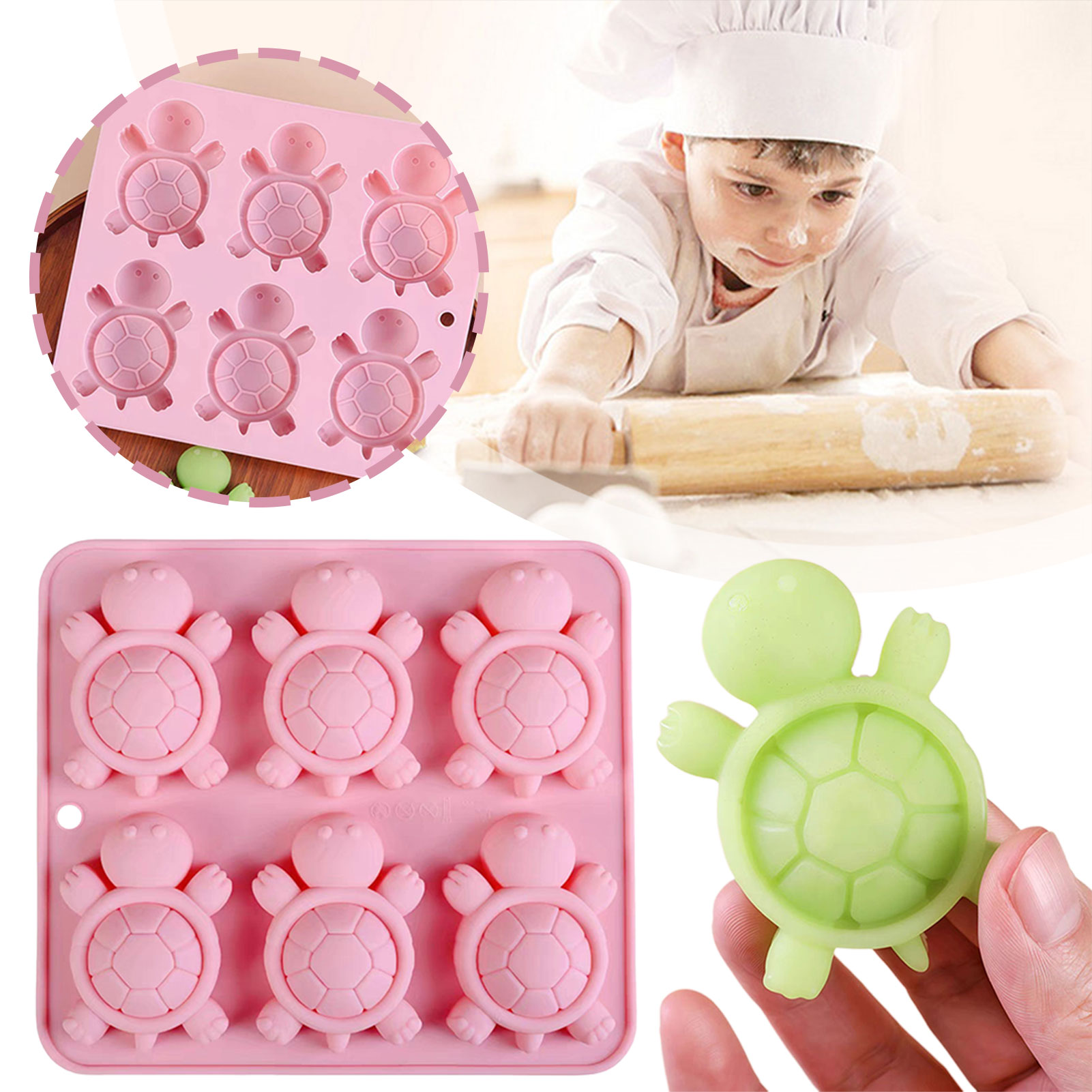Kitchen Baking Supplies - Turtles Ice Tray 3D tortues Turtles