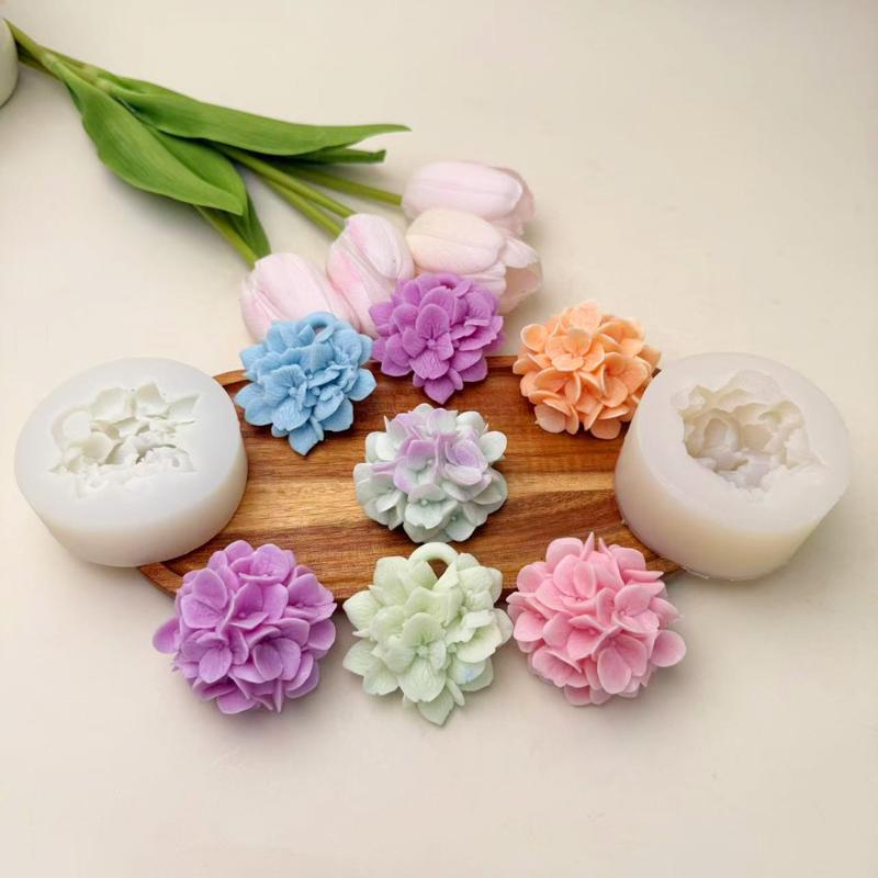 Kitchen Baking Decor - ● Moule en silicone Fleur d'hortensia