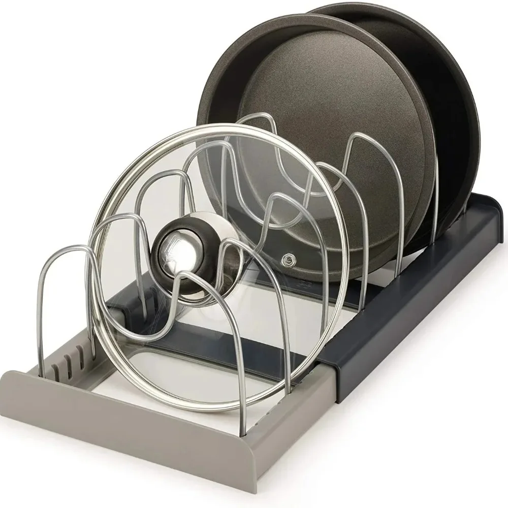 Kitchen Baking Tray Organizer - Étagère de rangement rétractable 7 compartiments