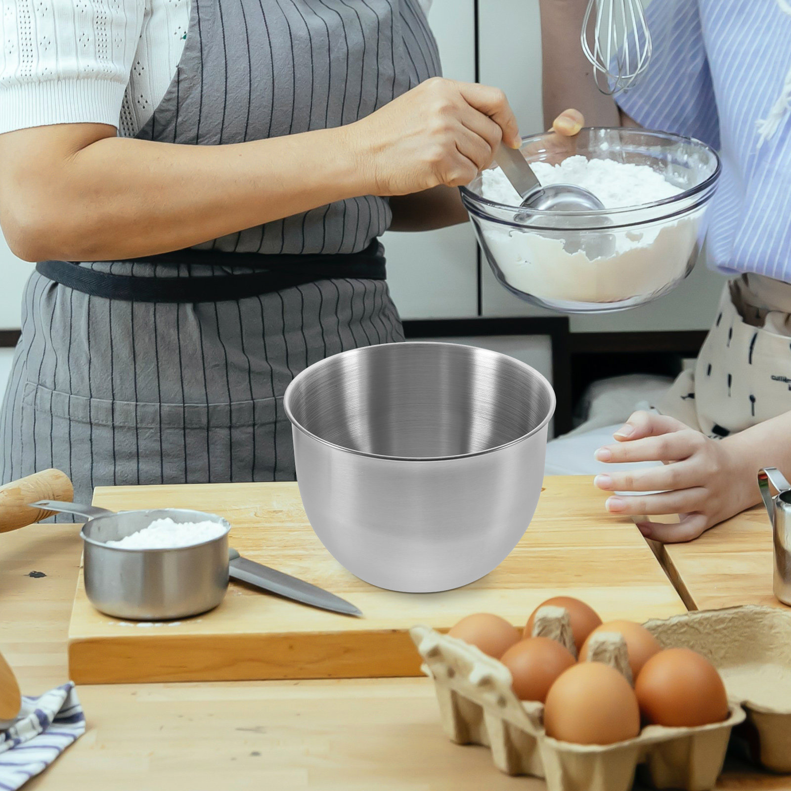 Kitchen Baking Storage - Grand saladier en acier inoxydable épais