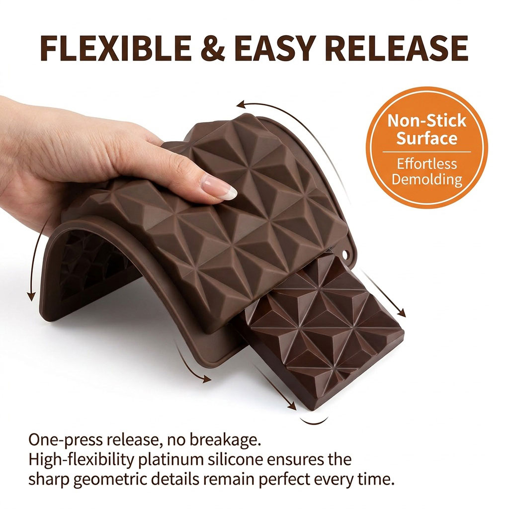 Moule à chocolat en silicone 2 - Kitchen And Baking Tools avis et prix