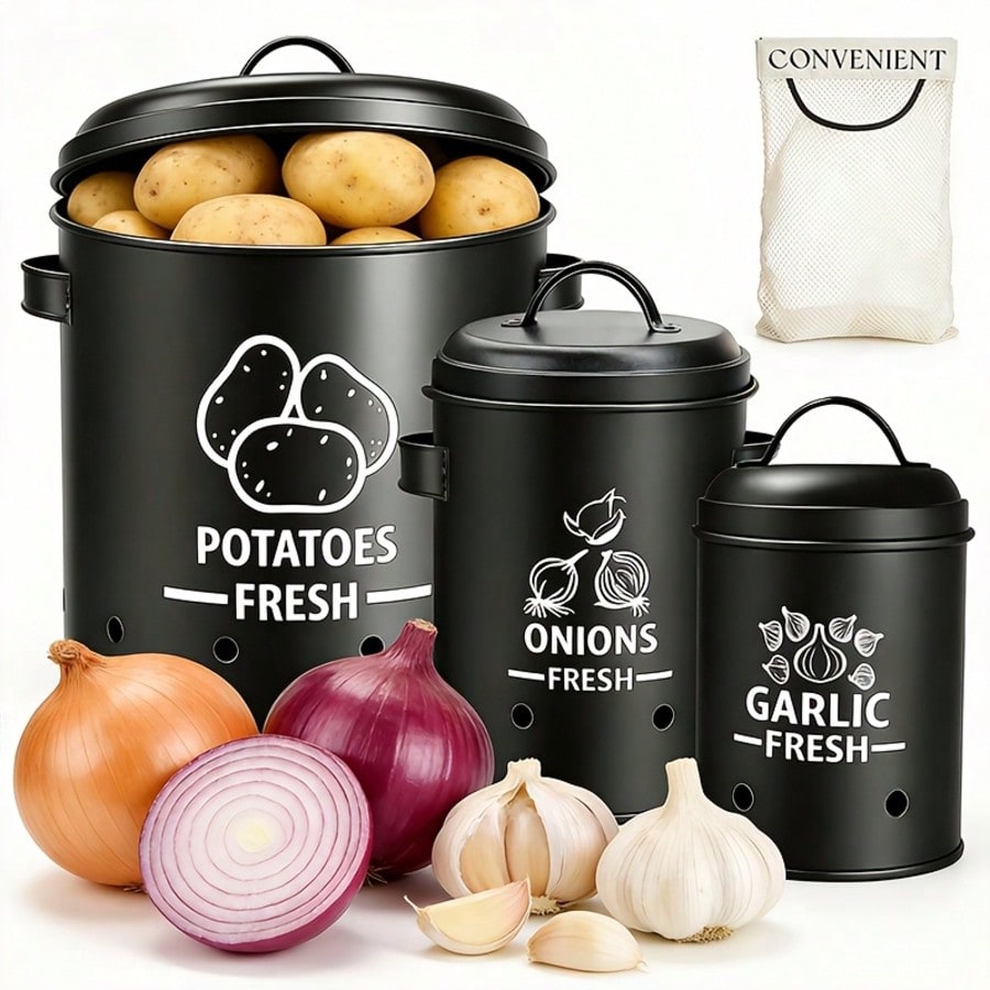 Ensemble de 3 bacs de rangemen - Kitchen Baking Storage avis et prix