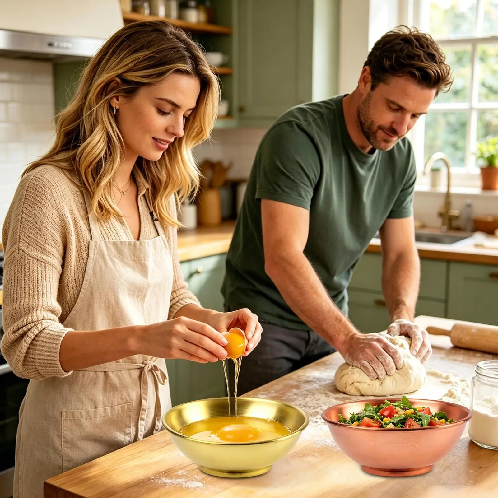 Grand bol en cuivre, récipient - Kitchen Baking Storage avis et prix