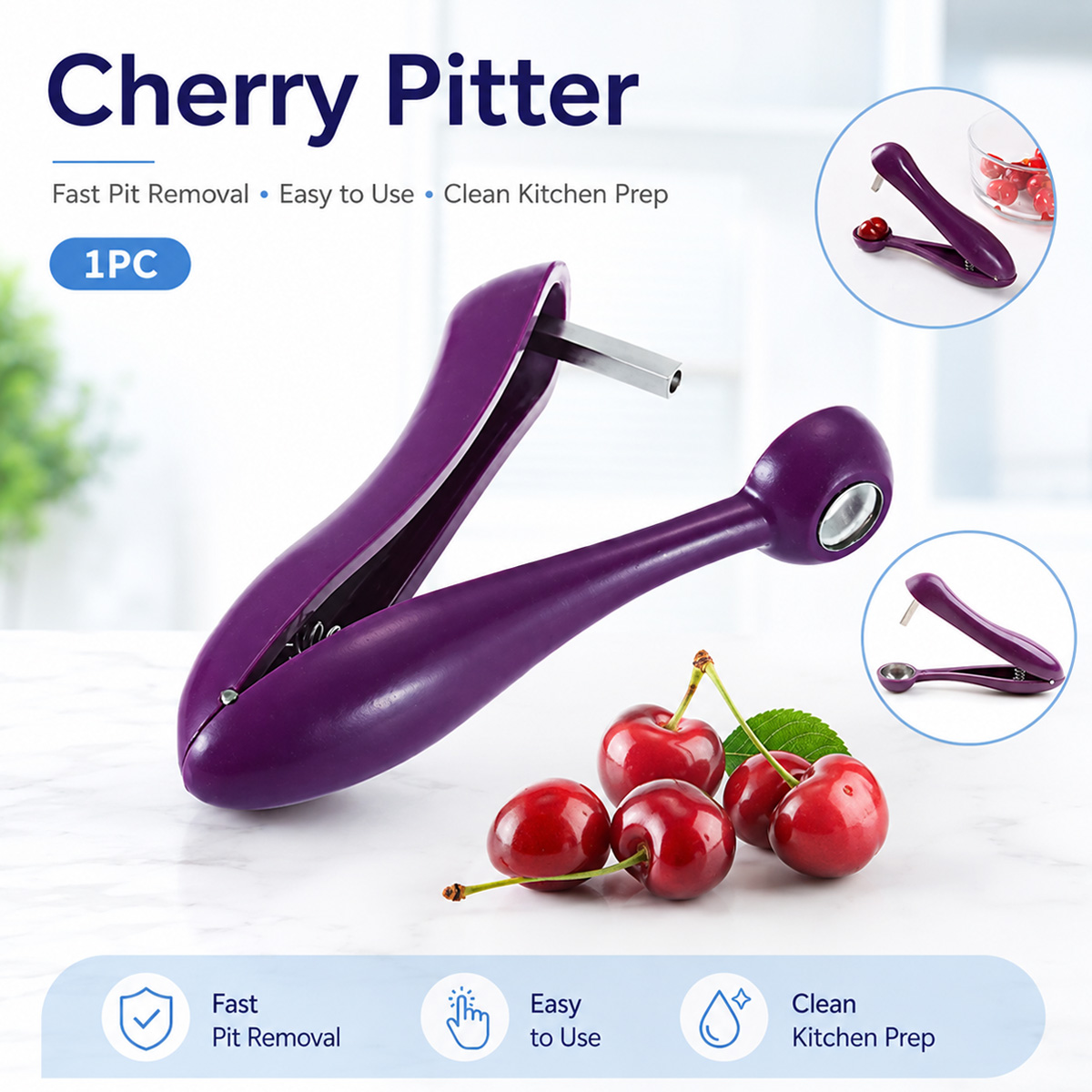 Décortiqueur de cerises manuel - Kitchen And Baking Tools avis et prix