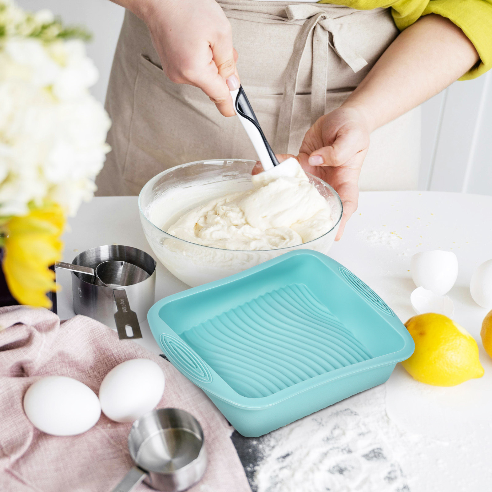 Moule à gâteau carré en silico - Kitchen Baking Supplies avis et prix