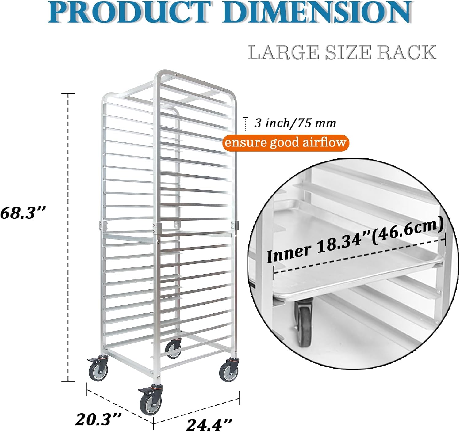 Chariot de refroidissement mob - Kitchen Baking Storage avis et prix